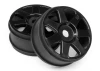 HPI V7 1:8 Buggy Wheel (42x83mm) - Black - 1 Pair ** CLEARANCE **