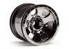 HPI Savage XS Warlock Wheels - Black Chrome - 2.2in - 1 Pair