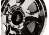 HPI Savage XS Warlock Wheels - Black Chrome - 2.2in - 1 Pair