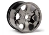 HPI Warlock Savage 17mm Hex Wheels - Black Chrome
