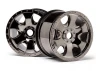 HPI Warlock Savage 17mm Hex Wheels - Black Chrome
