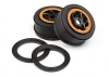 HPI Apache AH-64 Wheels - Black/Orange (42x83mm/2pcs)