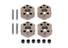 HPI Hard Anodized Alloy Locking Wheel Hexes - 12mm for HPI WR8, etc