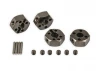 HPI Hard Anodized Alloy Locking Wheel Hexes - 12mm for HPI WR8, etc