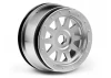 HPI Tr-10 Glue-Lock Wheel Matte Chrome (120X60mm/2Pcs)