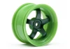 HPI Work Meister S1 Wheels - Green - 3mm Offset - 1 Pair