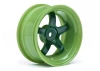 HPI Work Meister S1 Wheels - Green - 6mm Offset - 1 Pair