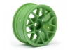 HPI RTR 26mm Wheel - Green - 6mm Offset - 1 Pair