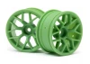 HPI RTR 26mm Wheel - Green - 6mm Offset - 1 Pair