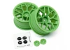 HPI RTR 26mm Wheel - Green - 6mm Offset - 1 Pair