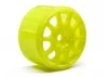 HPI Micro RS4 Rally Wheel 17mm - Yellow - 4 Pack