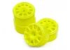 HPI Micro RS4 Rally Wheel 17mm - Yellow - 4 Pack