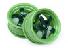 HPI Work Meister S1 Wheels - Green - 0mm Offset - 1 Pair