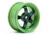 HPI Work Meister S1 Wheels - Green - 0mm Offset - 1 Pair