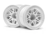 HPI Split 8 2.2 Truck Wheels - White - 1 Pair