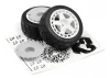 HPI WR8 Gymkhana Tyres Assembled on Fifteen52 TurboMac White Wheels - 1 Pair