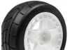 HPI WR8 Gymkhana Tyres Assembled on Fifteen52 TurboMac White Wheels - 1 Pair