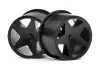 HPI Baja Q32 Super Star Wheel Set - Black - 4 Pack