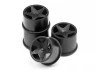 HPI Baja Q32 Super Star Wheel Set - Black - 4 Pack
