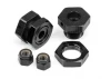 HPI Savage Aluminium 17mm Hex Hub Set - Black - Pack of 4