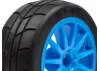 HPI WR8 Gymkhana Tyres Pre Mounted on Speedline Corse Turini Cyan Wheels - 1 Pair