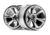HPI 6-Shot MT Wheel (Chrome/2Pcs)