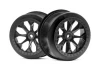 HPI 8-Shot SC Wheel (Black/2Pcs)
