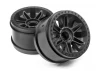 HPI 6-Shot ST Wheel (Black/2Pcs)