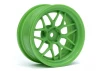 HPI Tech 7 Green Wheels - 52x26mm +6mm Offset - 1 Pair