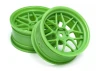 HPI Tech 7 Green Wheels - 52x26mm +6mm Offset - 1 Pair