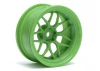 HPI Tech 7 Green Wheels - 52x26mm +9mm Offset - 1 Pair