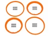 HPI Heavy Duty Wheel Bead Lock Rings (Orange/For 2 Wheels)