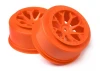 HPI 8-Shot SC Wheel (Orange/2Pcs)