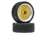 BBS RS Wheels Silver/Gold 26mm (6mm Offset)