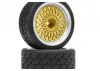 BBS RS Wheels Silver/Gold 26mm (6mm Offset)