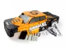GTXL-6 Kingcab Painted Truck Body (Black/Orange)
