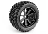 Mounted Goliath Tire on 3256 Blast Black Wheel