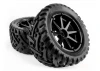 Mounted Goliath Tire on 3256 Blast Black Wheel