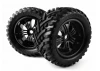 HPI Goliath Tyres Pre Mounted on 3251 Tremor Black Wheels (2)