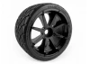 HPI Phaltline Tyres Pre Mounted on 3256 Blast Black Wheels (2)