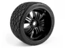 HPI Phaltline Tyres Pre Mounted on 3251 Tremor Black Wheels (2)