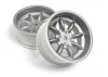 HPI FS-15 Sport 8 Spoke Wheel Silver 26mm - 6mm Offset (2)