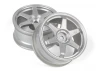 HPI TE37 Wheel 26mm Matte Chrome (0mm Offset)