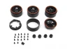 CL-5 Beadlock Wheel 1.2in (Red/4pcs)