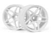 HPI Kansei Astro Wheels White 6mm Offset 26mm (2)