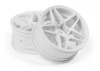 HPI Kansei Astro Wheels White 6mm Offset 26mm (2)