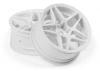 HPI Kansei Astro Wheels White 6mm Offset 26mm (2)