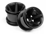 HPI Super Star MT Wheels Front (Black/2.2In/2Pcs)