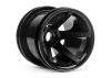 HPI Super Star MT Wheels Front (Black/2.2In/2Pcs)
