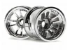 Split 5 Truck Wheel Chrome - Fits HPI Nitro MT - pair